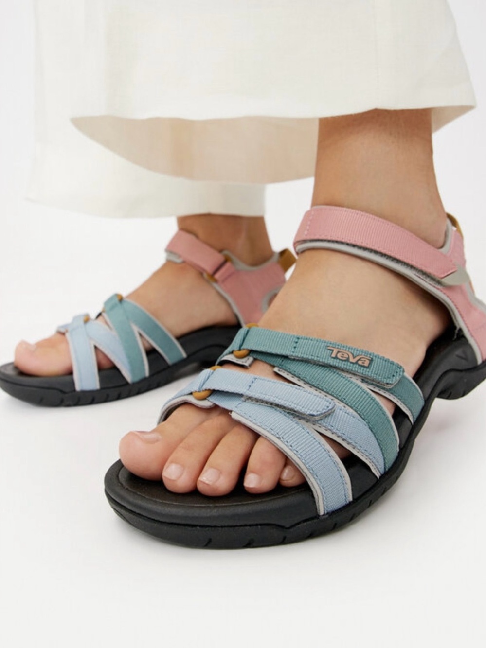 TEVA WOMEN'S TIRRA HIKING STRAPPY TRAIL SANDAL, LIGHT EARTH MULTI, SIZE US 11 M
